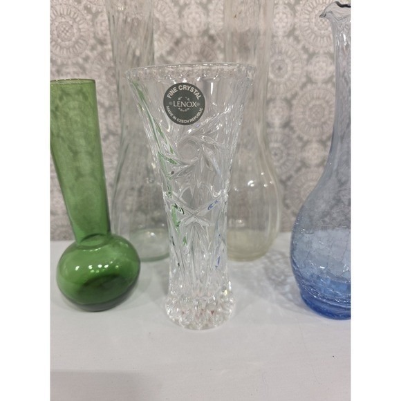 Lenox Fine Crystal Vase Czech Republic Cut Glass Bud Vase + More Unbranded - Picture 2 of 10